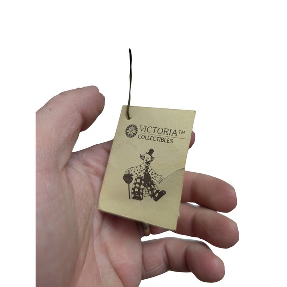 IMPEX CORP CLOWN ACROBAT DOLL FIGURINE IN METAL WHEEL 8" RARE VINTAGE VICTORIA - Picture 4 of 6